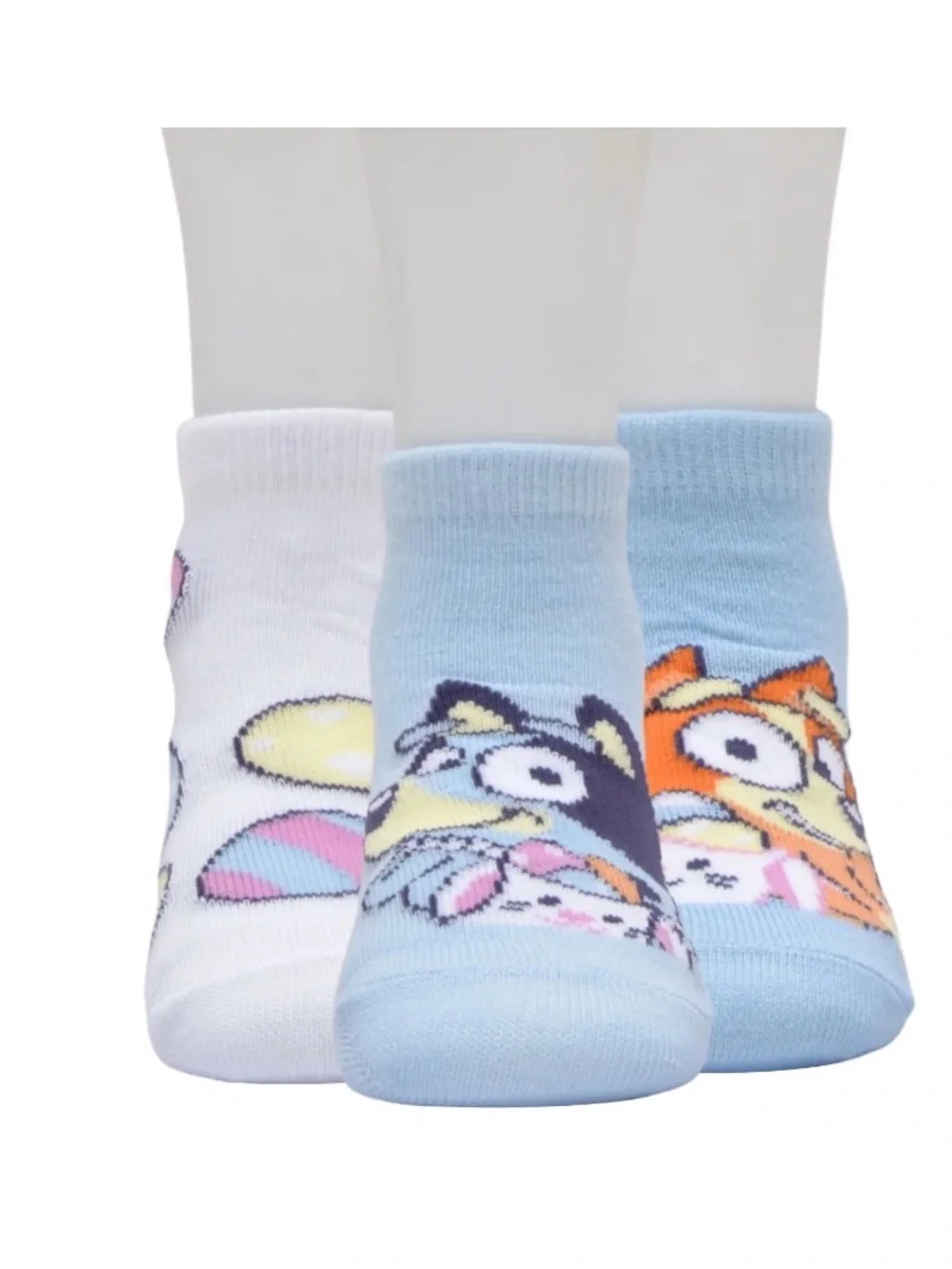 Bluey Character Toddler Ankle Easter Socks, (3) 3-Pack (9 total pairs) Sz 4T-5T